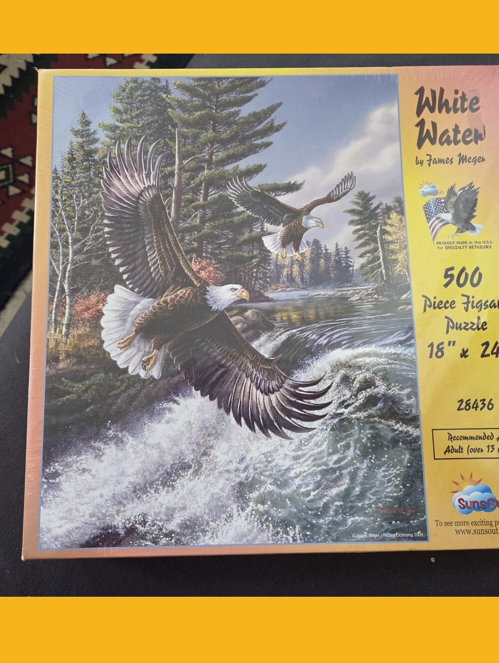 New SunsOut 500-piece jigsaw puzzle "White Water"